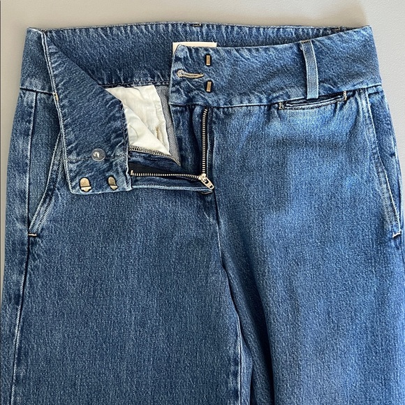 Frame Denim Wide-Leg Blue Jeans METR207 Margolis Size 26 - Picture 8 of 11